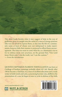 Tertullian's Tract on the Prayer achterzijde