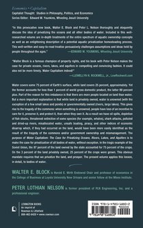 Water Capitalism achterzijde