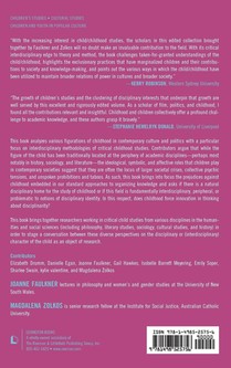 Critical Childhood Studies and the Practice of Interdisciplinarity achterzijde