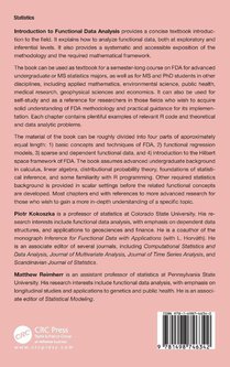 Introduction to Functional Data Analysis achterzijde