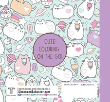 Mini Pusheen Coloring Book achterzijde