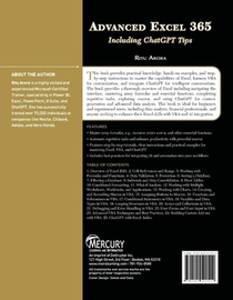 Advanced Excel 365 achterzijde