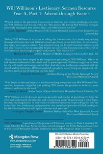 Will Willimon's : Year A Part 1 achterzijde