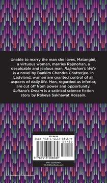 Rajmohan's Wife and Sultana's Dream achterzijde
