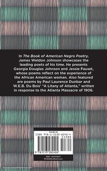 The Book of American Negro Poetry achterzijde