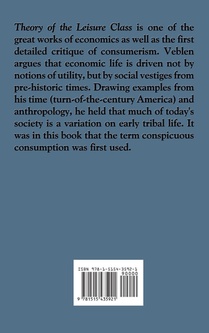 The Theory of the Leisure Class achterzijde