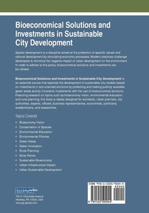 Bioeconomical Solutions and Investments in Sustainable City Development achterzijde