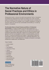 The Normative Nature of Social Practices and Ethics in Professional Environments achterzijde