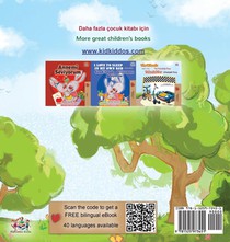 The Traveling Caterpillar (Turkish English Bilingual Book for Kids) achterzijde