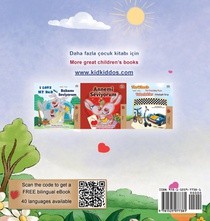 I am Thankful (Turkish English Bilingual Children's Book) achterzijde