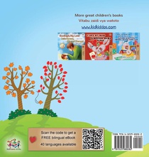 I Love Autumn (English Swahili Bilingual Children's Book) achterzijde