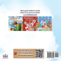 The Wheels The Friendship Race (English Swahili Bilingual Book for Kids) achterzijde