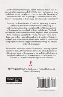 Democracy on Demand achterzijde