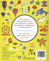 Vakantie sticker- en speelboek achterzijde