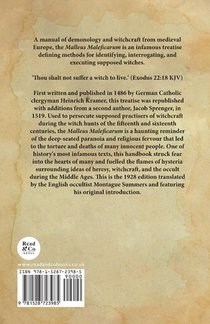 Malleus Maleficarum achterzijde
