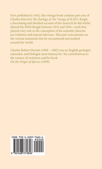 Mammalia - Part II - The Zoology of the Voyage of H.M.S Beagle achterzijde