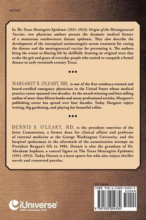 The Texas Meningitis Epidemic (1911-1913) achterzijde