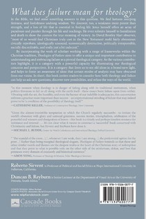 Theologies of Failure achterzijde
