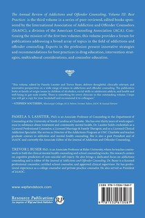 Annual Review of Addictions and Offender Counseling, Volume III achterzijde