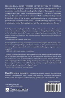 Toward a Homiletical Theology of Promise achterzijde