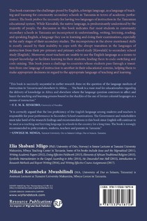English as a Language of Teaching and Learning for Community Secondary Schools in Tanzania achterzijde