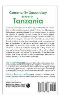 Community Secondary Schools in Tanzania achterzijde