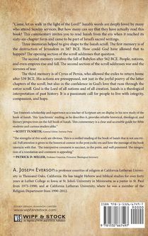 The Vision of the Prophet Isaiah achterzijde