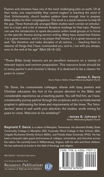 Bible Study for Busy Pastors and Ministers, Volume 2 achterzijde