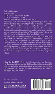 Calvin's Calvinism achterzijde