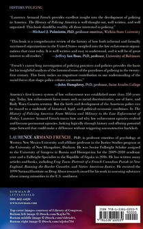 The History of Policing America achterzijde