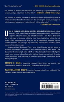 Religion and Politics in the United States achterzijde
