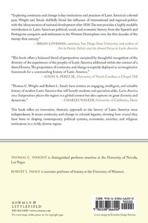 Latin America since Independence achterzijde