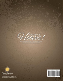 Sound Of Hooves! - Horses Coloring Book Grayscale Edition Grayscale Coloring Books achterzijde