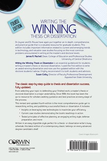 Writing the Winning Thesis or Dissertation achterzijde