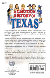 Cartoon History of Texas achterzijde