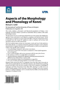Aspects of the Morphology and Phonology of Konni achterzijde