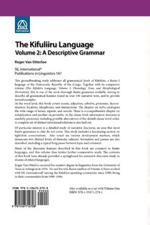 The Kifuliiru Language, Volume 2 achterzijde