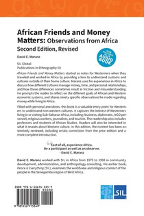 African Friends and Money Matters achterzijde