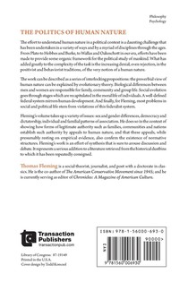 The Politics of Human Nature achterzijde