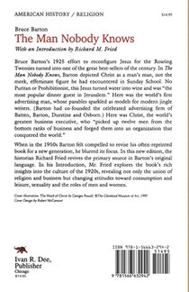 The Man Nobody Knows achterzijde