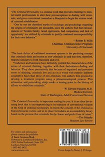 The Criminal Personality achterzijde