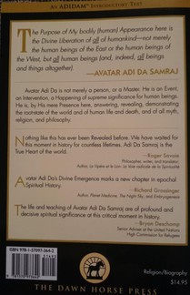 The Avatar of What Is achterzijde