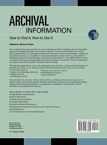 Archival Information achterzijde