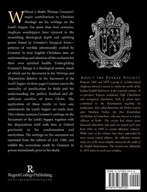 Writings and Disputations of Thomas Cranmer Relative to the Sacrament of the Lord's Supper achterzijde