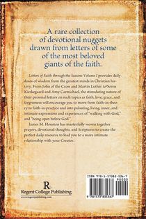 Letters of Faith Through the Seasons, Volume 1 achterzijde