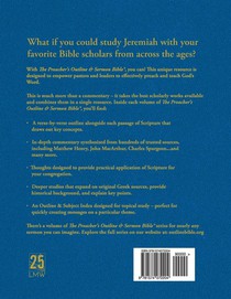 The Preacher's Outline & Sermon Bible - Vol. 25 achterzijde