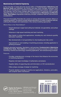 Fundamentals of Metal Machining and Machine Tools achterzijde