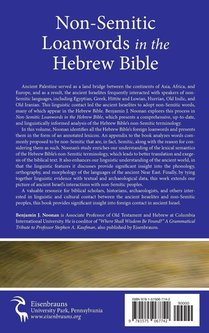 Non-Semitic Loanwords in the Hebrew Bible achterzijde