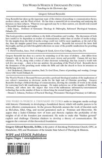 Word is Worth a Thousand Pictures achterzijde