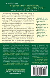 The Jewish Approach to Repairing the World (Tikkun Olam) achterzijde